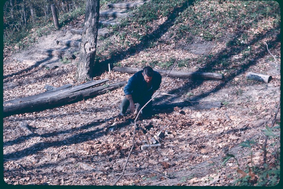 Camp Gray Fire pit Bill Lankton 1967